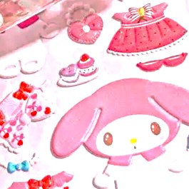 [JJJ253321 HY-U] STICKERS 3D X 2 HOJAS 