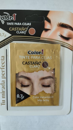 COLOR 1 HENNA CEJAS CASTAÑO CLARO x0.7gr