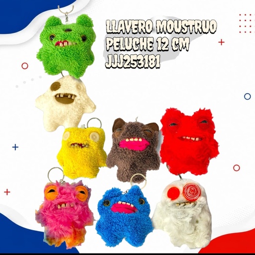 [JJJ253181] LLAVERO PELUCHE MOSTRUOS