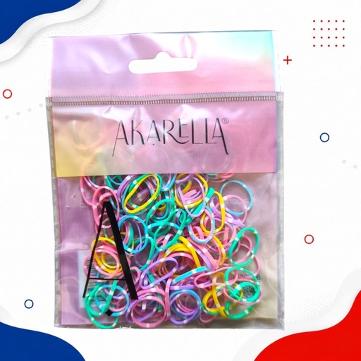 AKARELLA CAUCHO PASTEL PUNTOS x12und