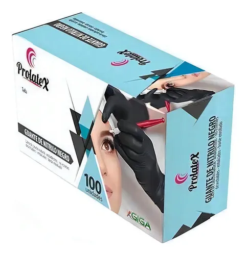 PROLATEX GUANTE NITRILO NEGRO X100und TALLA M