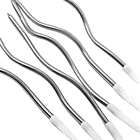 [JJJ251600] VELA CURVA METALIZADA X 12 PCS PLATEADO