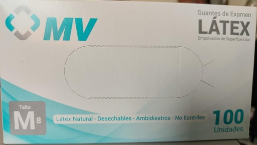 GUANTE LATEX CAJA X100und TALLA M