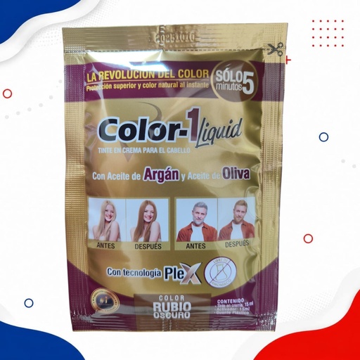 COLOR 1 TINTE LIQUIDO SOBRE RUBIO OSCURO X30ml 