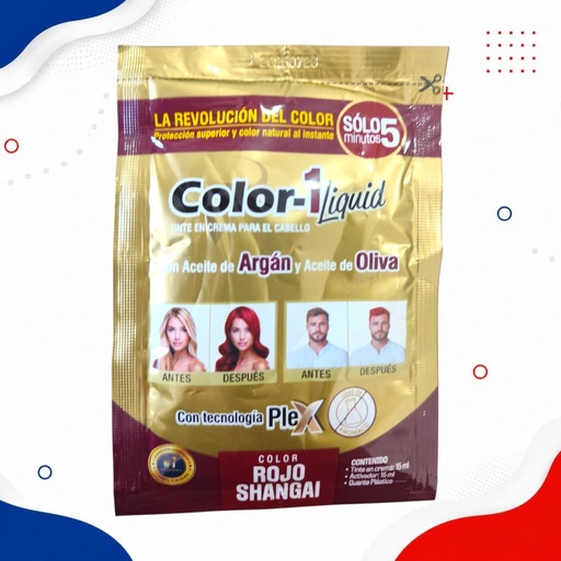 COLOR 1 TINTE LIQUIDO SOBRE ROJO SHANGAI X30ml  