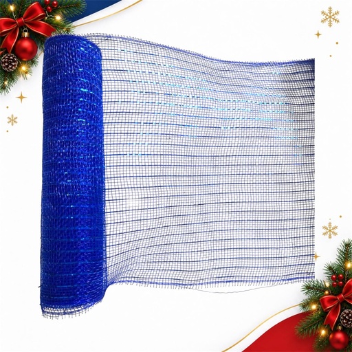 [JJJ260412] MALLA ESPEJO 26CM*4.5M AZUL REY