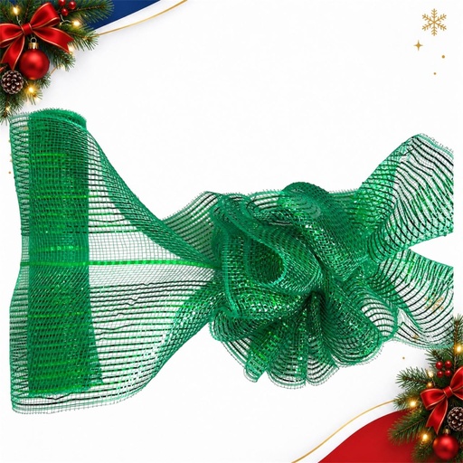[JJJ260404] MALLA MOÑO MAGICO 26CM*4.5M VERDE