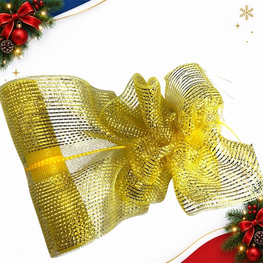[JJJ260407] MALLA MOÑO MAGICO 26CM*4.5M AMARILLO