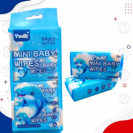 [M-1] PAÑITO MINI BABY DELFIN 8PQ X 8UND