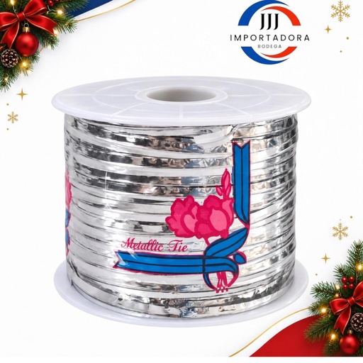 [JJJ260300] ALAMBRE PLASTIFICADO 100MT PLATEADO