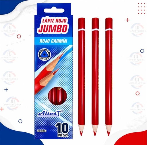 [AL640/JJJ260451] LAPIZ ROJO JUMBO ALTOS T X10und