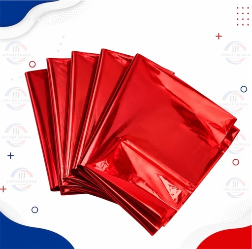 [JJJ260610] CELOFAN PLIEGO X 100und ROJO