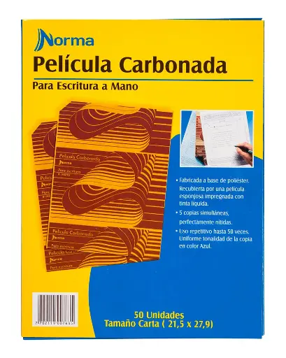 PELICULA CARBONATADA CARTA NORMA