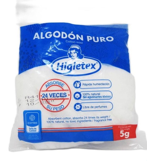 HIGIETEX ALGODON x5g