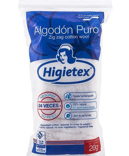 HIGIETEX ALGODON x20g