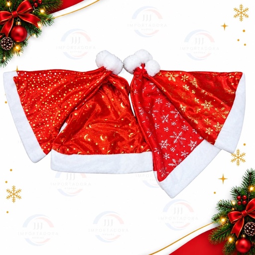 [JJJ260095 / JJJ0735] GORRO NAVIDAD ESTAMPADO SURT 