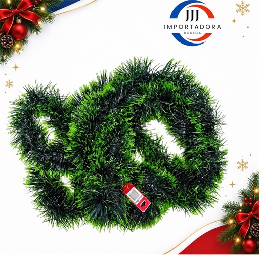 [JJJ0722 - JJJ260054] GUIRNALDA LINEAL 9CM 3.5M VERDE VERDE