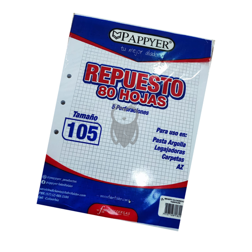 REPUESTO DRAPER 105 CUADRICULADO X80HJ  
