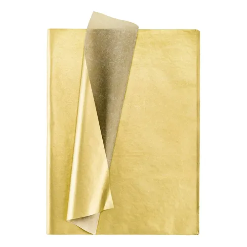PAPEL SEDA PLIEGO PQ X10und DORADO