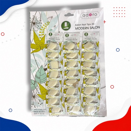 [15116] UÑAS MODERN SALON BLANCA EXTENSION LARGA X24pq
