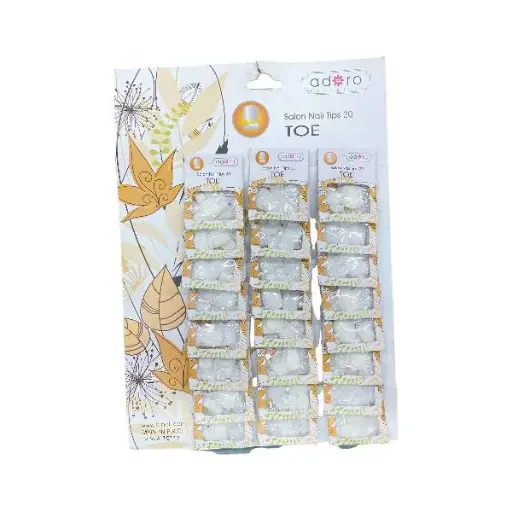 [15117] UÑAS TOE BLANCA PIES X24pq