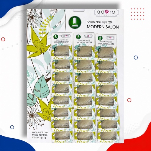 [15116] UÑAS MODERN SALON TRANSPARENTE EXTENSION LARGA  X24pq