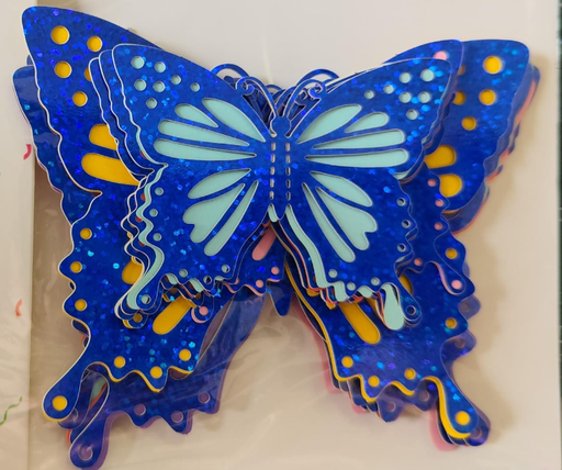 [JJJ0411] MARIPOSA AZUL OSCURO