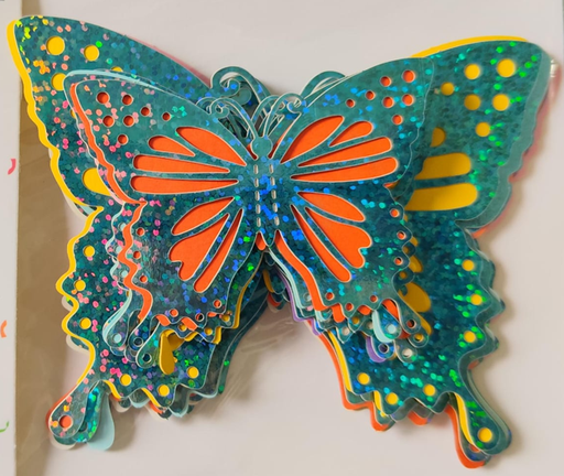 [JJJ0411] MARIPOSA AZUL CLARO