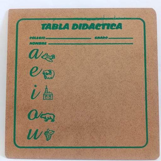 TABLA DIDACTICA PARA PLASTILINA 