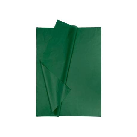 PAPEL SEDA PLIEGO PQ X20und VERDE OSCURO