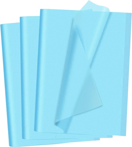 PAPEL SEDA PLIEGO PQ X20und AZUL CLARO
