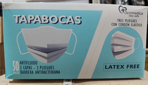 TAPABOCAS INDIVIDUAL X50und