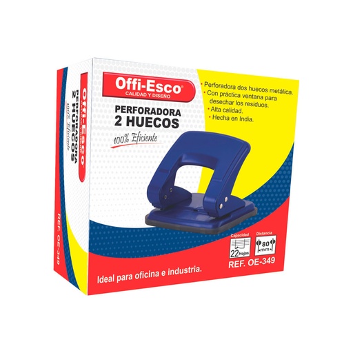 [OE-346] PERFORADORA 2 HUECOS OFFI-ESCO
