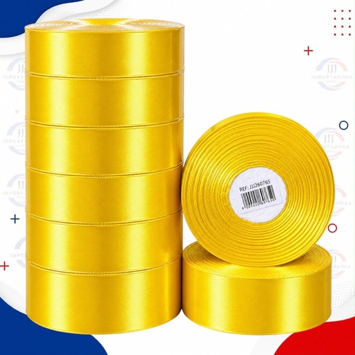 [JJJ260765] CINTA TELA 4" ANCHA AMARILLA