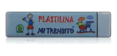 PLASTILINA BARRA MI TRENSITO X55G (AZUL CLARO)