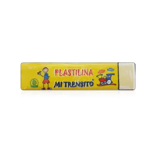 PLASTILINA BARRA MI TRENSITO X55G (AMARILLO)