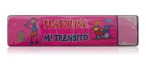PLASTILINA BARRA MI TRENSITO X55G (FUCSIA)