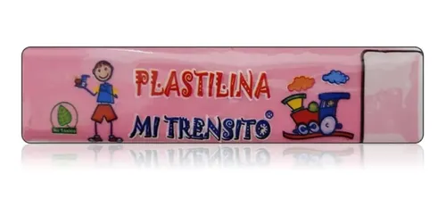 PLASTILINA BARRA MI TRENSITO X55G (ROSADA)