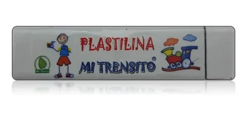 PLASTILINA BARRA MI TRENSITO X55G (BLANCO)
