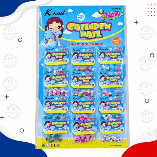 K-NAIL UÑAS DECORADA ENCARTONADA NIÑA 
