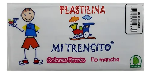 PLASTILINA PAN MI TRENSITO X180G (BLANCO)