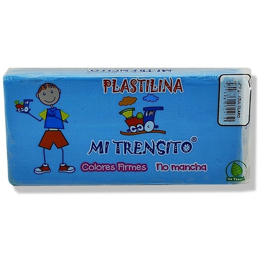 PLASTILINA PAN MI TRENSITO X180G (AZUL CLARO)