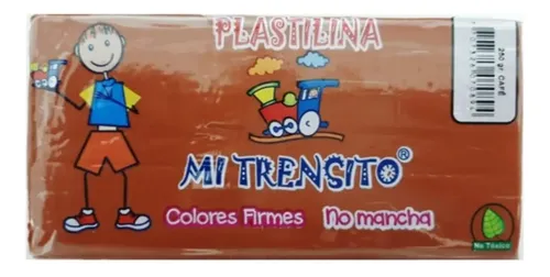 PLASTILINA PAN MI TRENSITO X180G (CAFE)