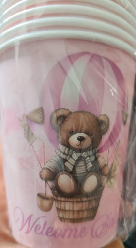 [JJJ253157] VASOS OSO NIÑA X 20und