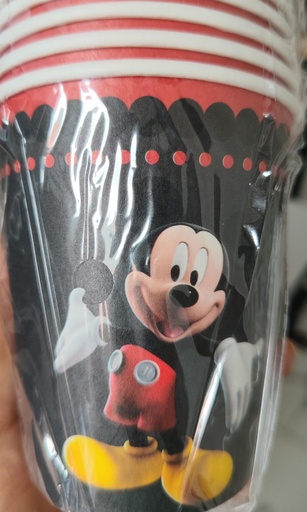 [JJJ253137] VASOS MICKEY NIÑO X 20und