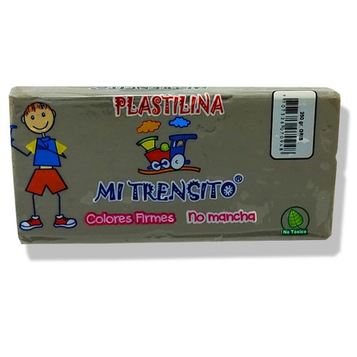 PLASTILINA PAN MI TRENSITO X180G (GRIS)