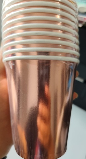 [JJJ253129] VASOS ORO ROSA X 10und