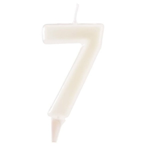 [JJJ253210] VELA NUMERO BLANCO 7