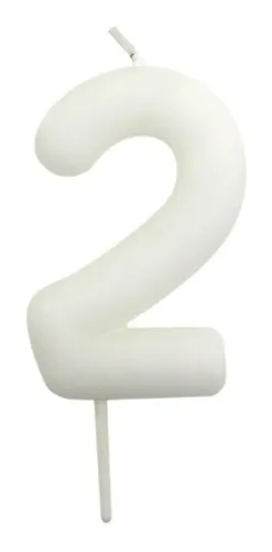 [JJJ253210] VELA NUMERO BLANCO 2
