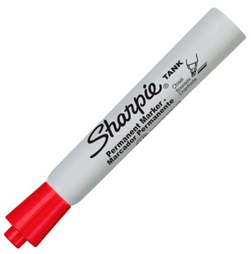 SHARPIE TANK MARCADOR PUNTA GRUESA ROJA